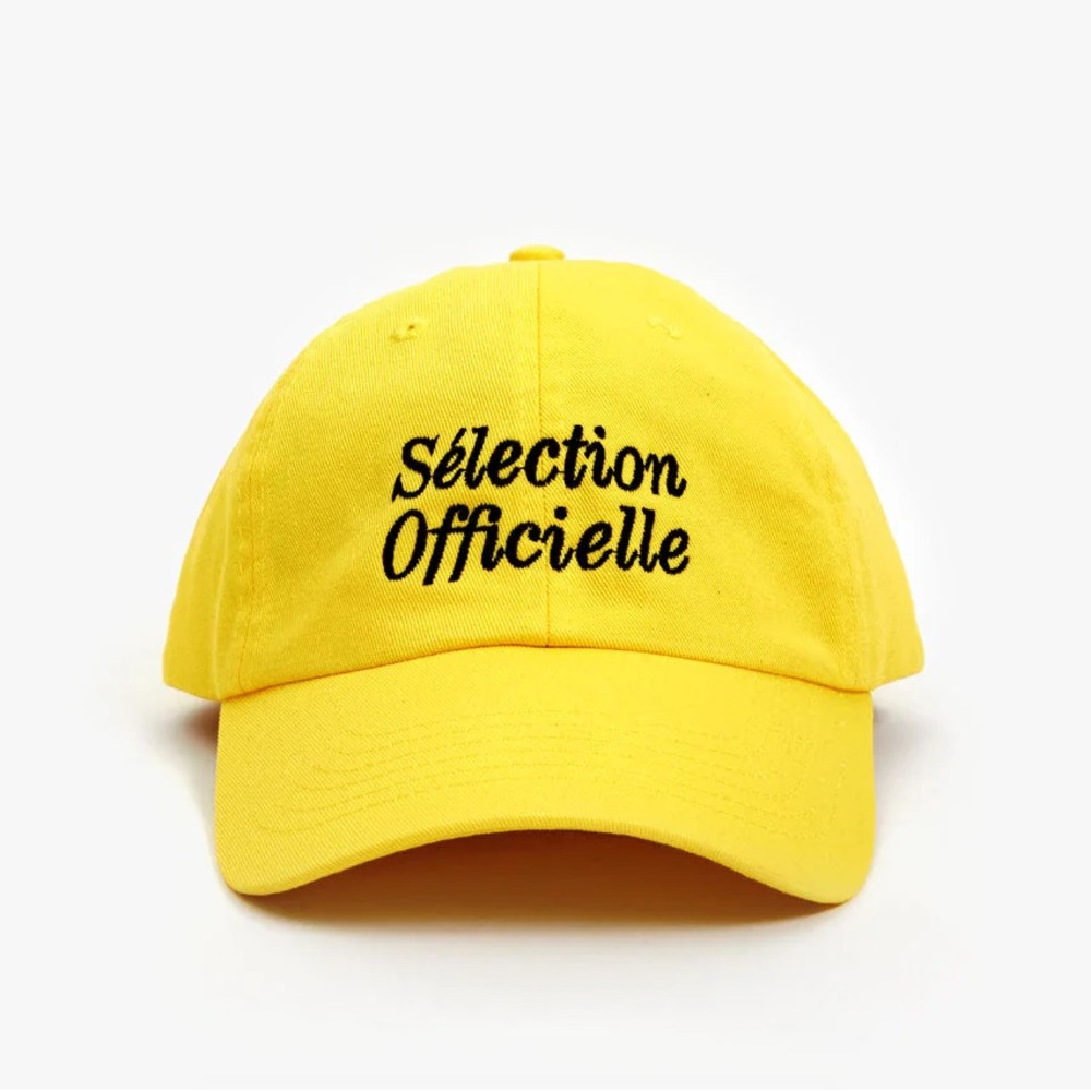 Yellow Sélection Officielle Cap from Clare V